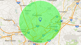 Doylestown Area Pin Map